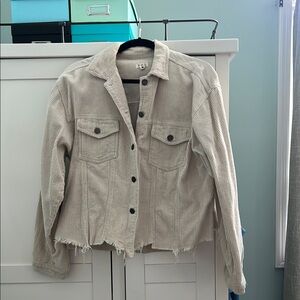 Beige Corduroy Jacket